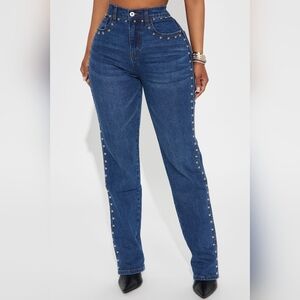 For Keeps Studded High Rise Jeans 4-6